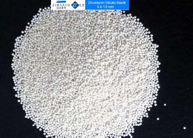 Hạt silicat zirconium 4.0g / Cm3 để phân tán Titanium Dioxide 0.8 - 1.0 Mm Vật liệu mài Zirconia