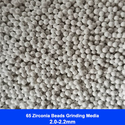 65 Phương tiện mài Zirconia Hạt Zirconium Silicate 1.8-2.0mm 2.0-2.2mm cho sơn