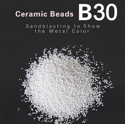 Hạt gốm không bụi B30 Vụ nổ Phương tiện phun cát Hoàn thiện bề mặt