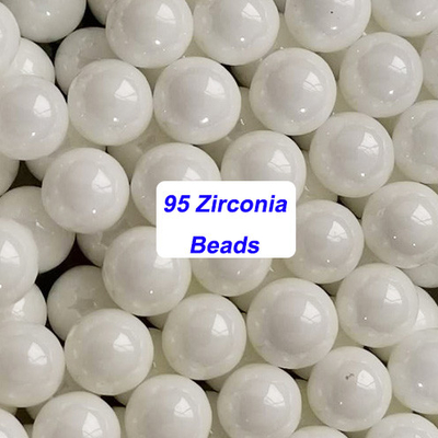 Kích thước hạt 0,1-50mm Zirconia môi trường nghiền với mật độ thực sự của 6,05kg / dm3