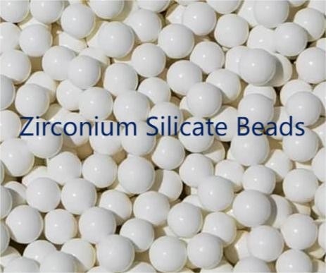mật độ Zirconium silicate hạt mài môi trường hình cầu cho máy mài dọc