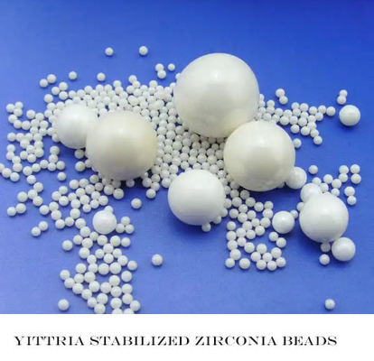 Yttrium ổn định Zirconia Beads Ultra Fine Grinding Media với mật độ