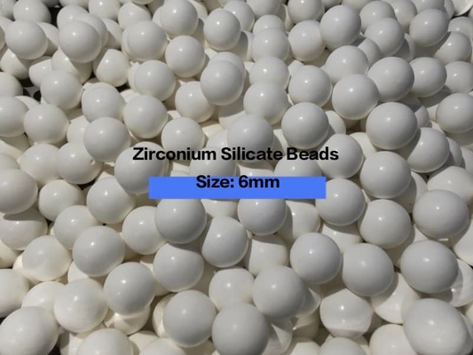 Phương tiện xay Zirconia 94,8% ZrO2 5,2% Y2O3 Trọng lượng nghiền &gt; 1500N 3 W/mK Chất dẫn nhiệt