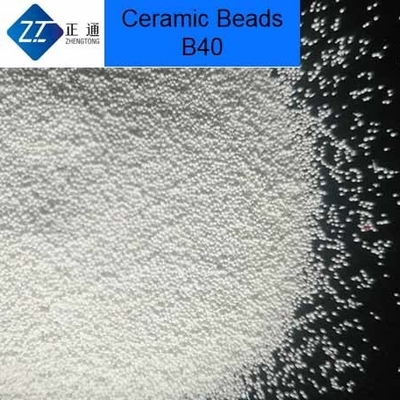 Làm sạch khuôn thủy tinh Phương tiện nổ gốm 62 - 66% Hạt Zirconia B40 Độ bền cao