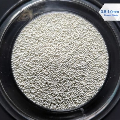 Hạt thiêu kết zirconium Silicate Hạt ZrO2 65% Độ tinh khiết Mật độ khối 4.0 G / Cm3