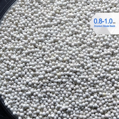 900 HV zirconium Silicate hạt 0,8-1,0mm 4g / cm3 Mật độ để in Mực mài