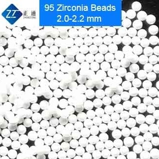 95 viên bi oxit zirconi gốm, hạt ôxit zirconium trắng 0,1 - 0,2mm