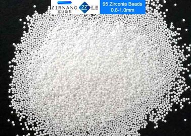 95 Vật liệu mài Zirconia ổn định Zirconia Kích thước 0,8 - 1,0mm để phân tán thuốc nhuộm