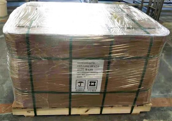B100 Ceramic Blasting Media Bead For Stainless Steels Sandblast Surface Finish