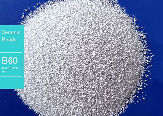 Size B60 Ceramic Beads Blasting Media Long Service Life 20-30 times of glass beads