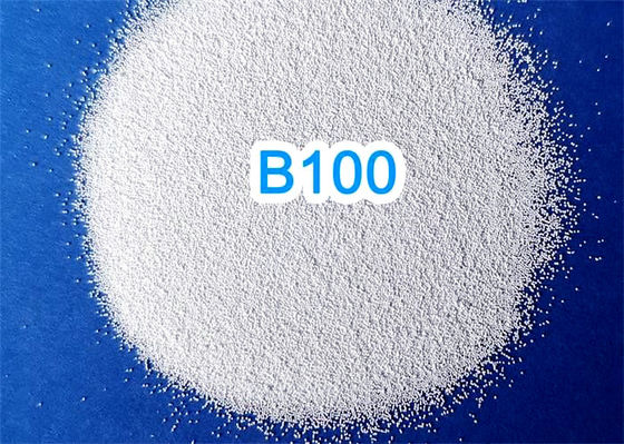 B100 Size 125 - 180 μM Ceramic Blasting Media For Stainless Steel / Aluminum