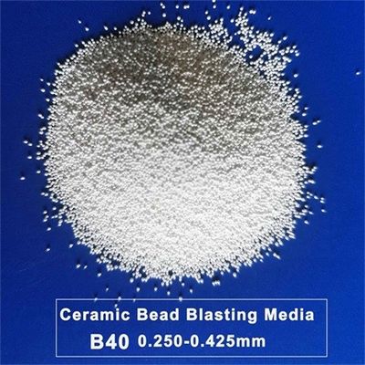 JZB40 Ceramic Blasting Media Zirconium Silicate Beads For Light Metal Alloy