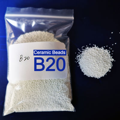 B20 Ceramic Blasting Media Size 0.600-0.850mm Applicable For Steel Pipes Clean