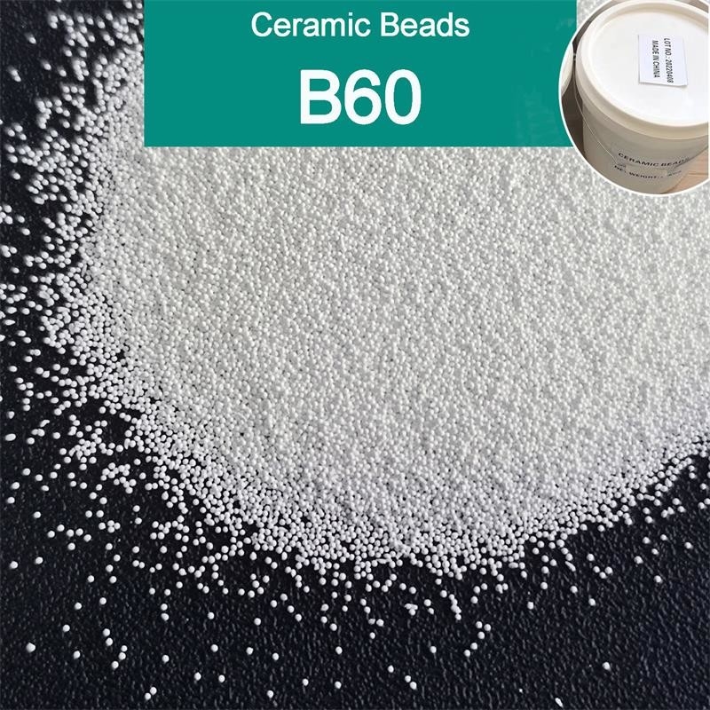 Mật độ khối lượng 2.3g / cm3 Ceramic Bead Blasting cho nhanh chóng và kim loại bề mặt blasting cát