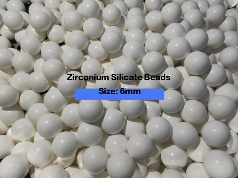 Phương tiện xay Zirconia 94,8% ZrO2 5,2% Y2O3 Trọng lượng nghiền &gt; 1500N 3 W/mK Chất dẫn nhiệt