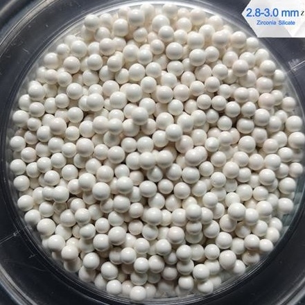 Thuốc trừ sâu Phân tán Máy nghiền cát ngang Phương tiện nghiền thiêu kết silicat zirconium