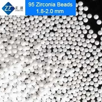 95 Zirconia mài phương tiện truyền thông hạt gốm cường độ cao cho phân tán bùn điện tử gốm