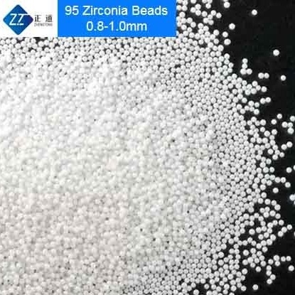 95 Vật liệu mài Zirconia ổn định Zirconia Kích thước 0,8 - 1,0mm để phân tán thuốc nhuộm